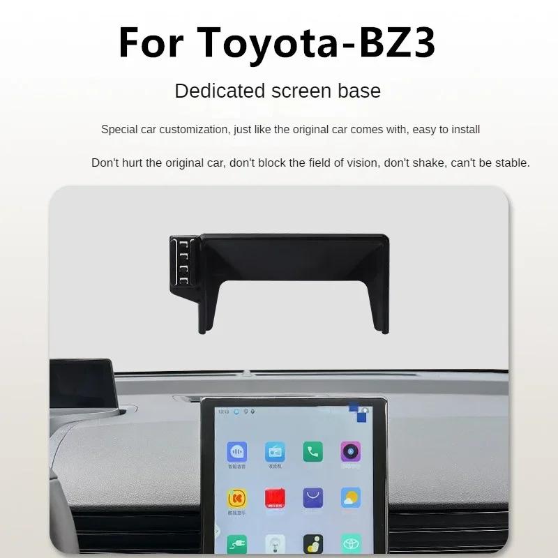 For 2025 Toyota BZ3 Car Screen Phone Holder Wireless Charger Navigation Modification Interior 12.3 Inch Size