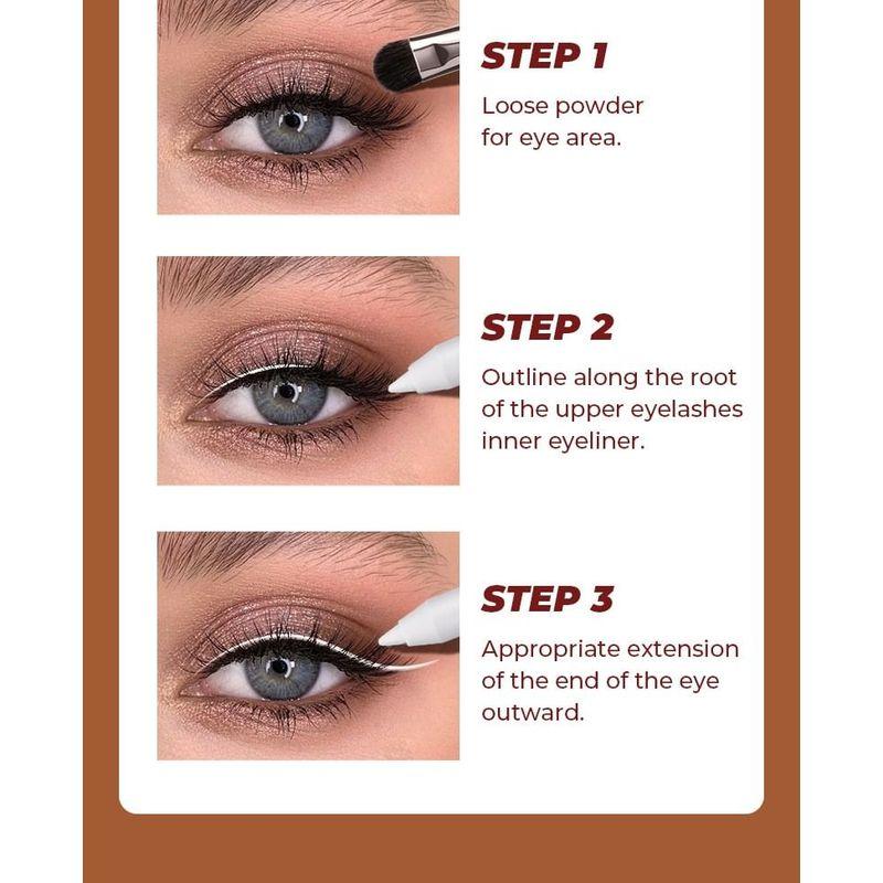 BEAUTY GLAZED - Long-Lasting White Gel Eyeliner - 2 Types