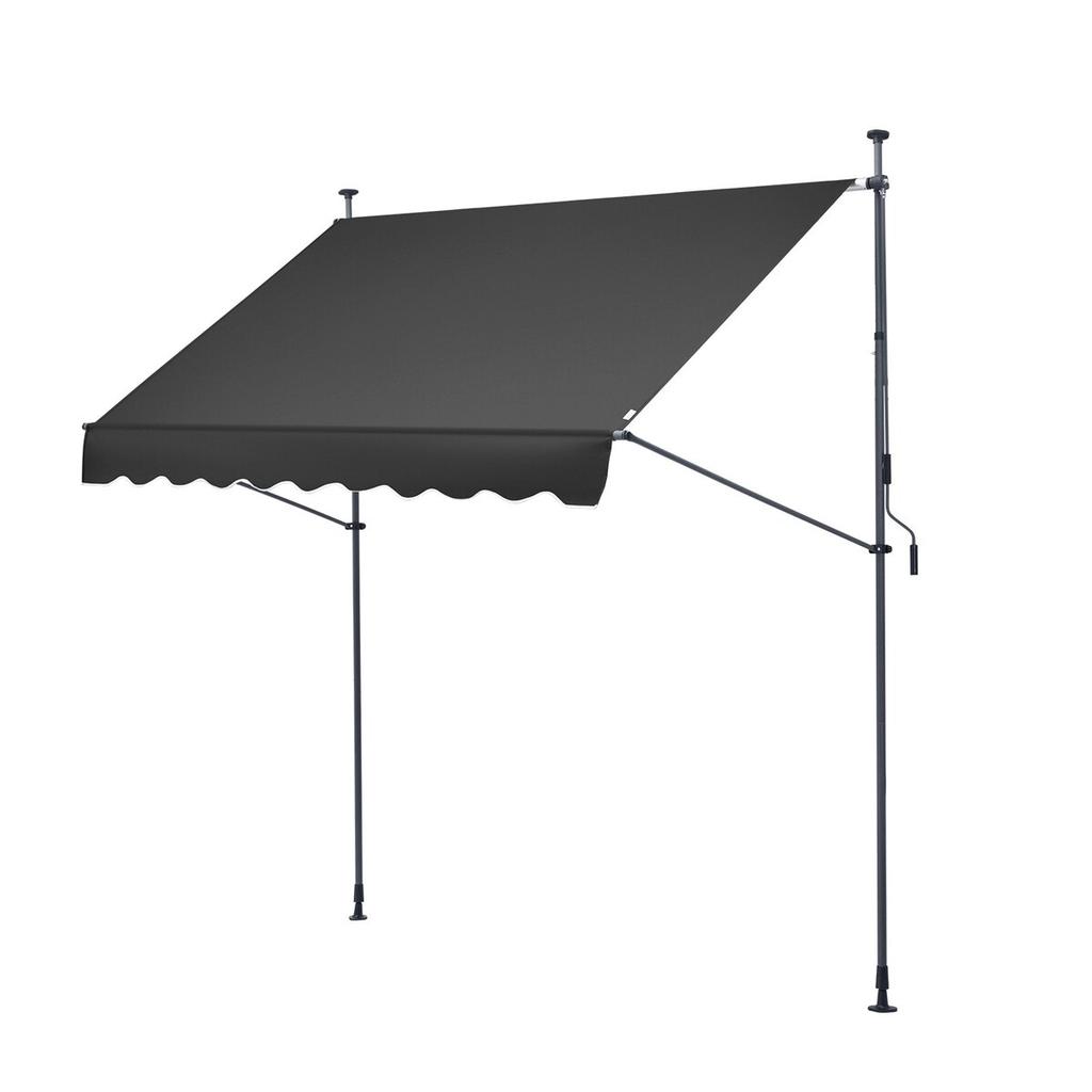98x47" Patio Awning Retractable Patio Canopy Sunsetter with Crank Handle