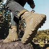 Men Tactical Boot Safety Hunting Hiking Shoes High Quality Desert Military Army Waterproof Ankle Brand Motorcycle Climbing Shoes