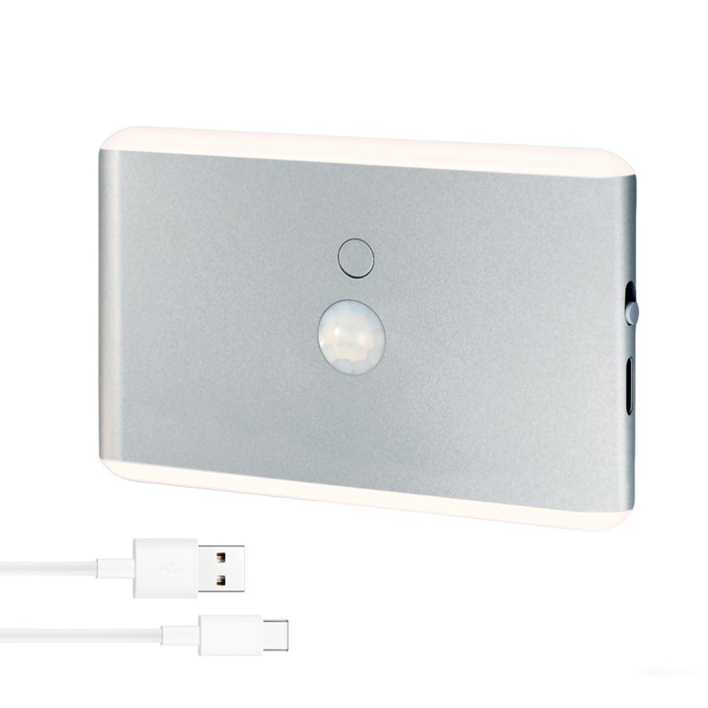 Motion Sensor Night Lights Rechargeable RGB Stair Lights Multifunctional PIR Sensor Wall Night For Indoor Bedroom