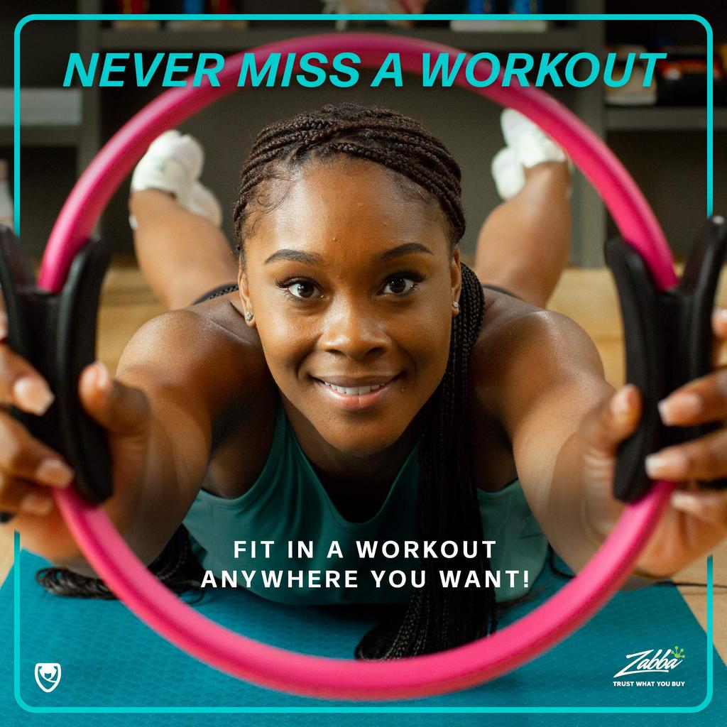 URBNFit Pilates kruh Magic Circle s duálními úchyty a pěnovou podložkou pro cvičení vnitřních stehen a pánevního dna Jógový kruh s bonusovým cvičebním průvodcem - 12"