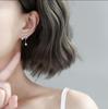 Módní náušnice pecky ve stylu korejského designu se třpytivým srdíčkem a hvězdičkou: Dámský jednoduchý, šik design s nádechem osobnosti
