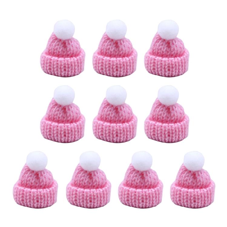 Confezione da 10 Mini Cappelli a Maglia per Artigianato Fai-da-Te Bambina Bambino
