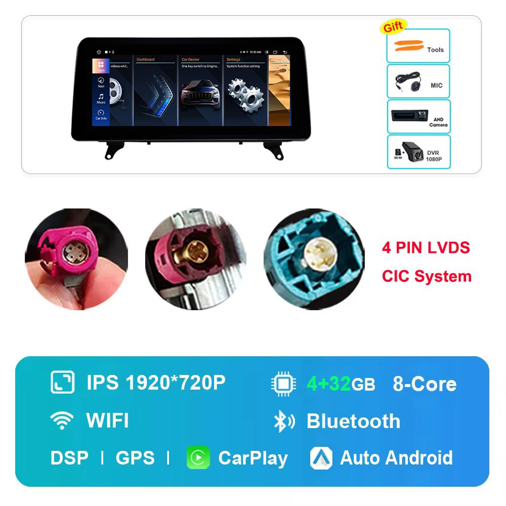 12.3 inch for BMW X5 E70 X6 E71 2007 - 2013 CCC CIC System GPS HD Touch Screen Android Car Radio Multimedia Player
