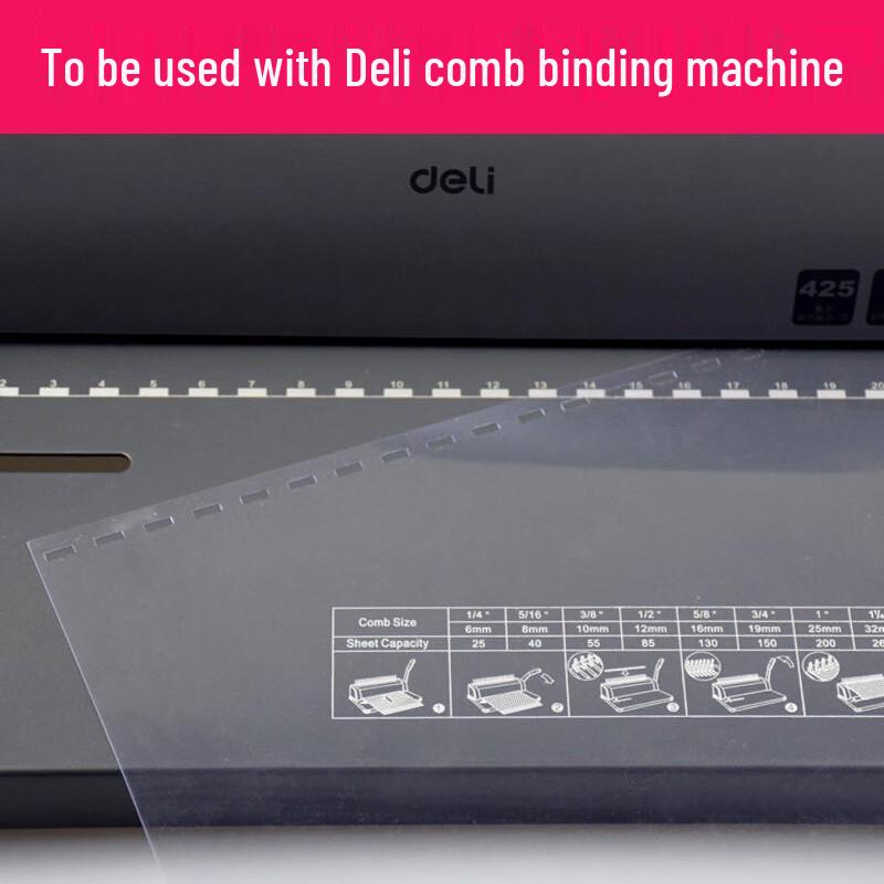 Deli 3820 Document Binding Covers CN plug (adapter included)