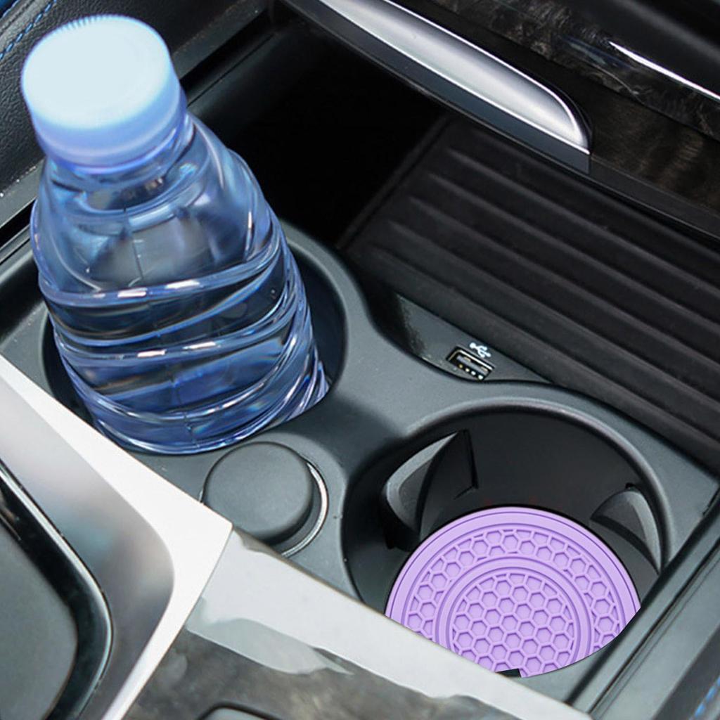 Car Cup Holder Insert, Car Cup Holder - 2X Auto Non-Slip Cup Mat -
