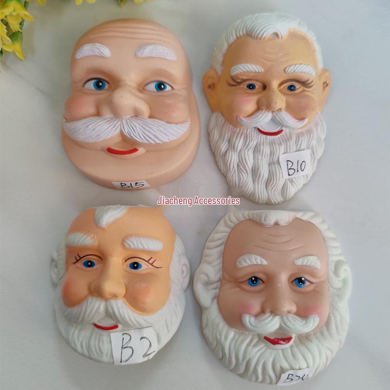 Santa Claus Masks: Cross-Border Christmas Decorations, Plastic Face, Multiple Specifications