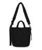 Lee Diamond Quilted Dual Pocket Helmet Bag Black