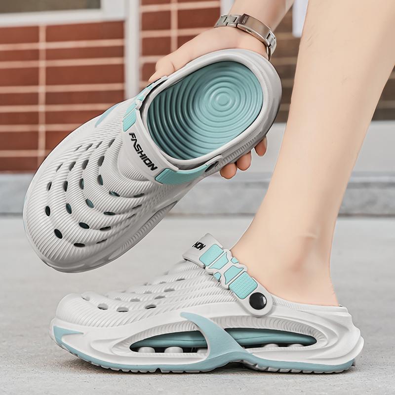 Zoccoli da uomo in EVA leggeri a punta chiusa scarpe da giardino antiscivolo suola morbida Per Spiaggia Giardino Estate Esterno Uso Quotidiano Leggeri