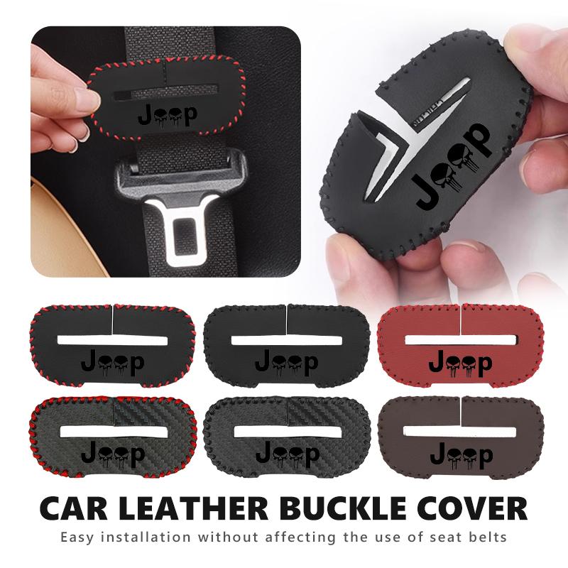 Car Seat Belt Buckle Anti-scratch Protector Cover Safety Seatbelt Lock Buckle Plug Covers For Jeep Cherokee Wrangler JK AJV1