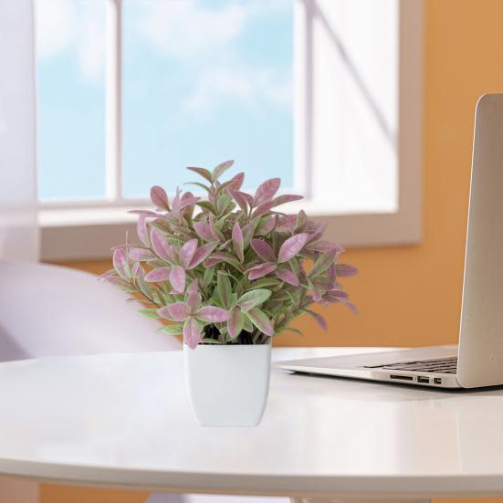 Simulation Plant Mini Easy To Maintain Weather-resistant Realistic No Watering Decorative Multicolor Table Centerpiece Potted Artificial Plant Living