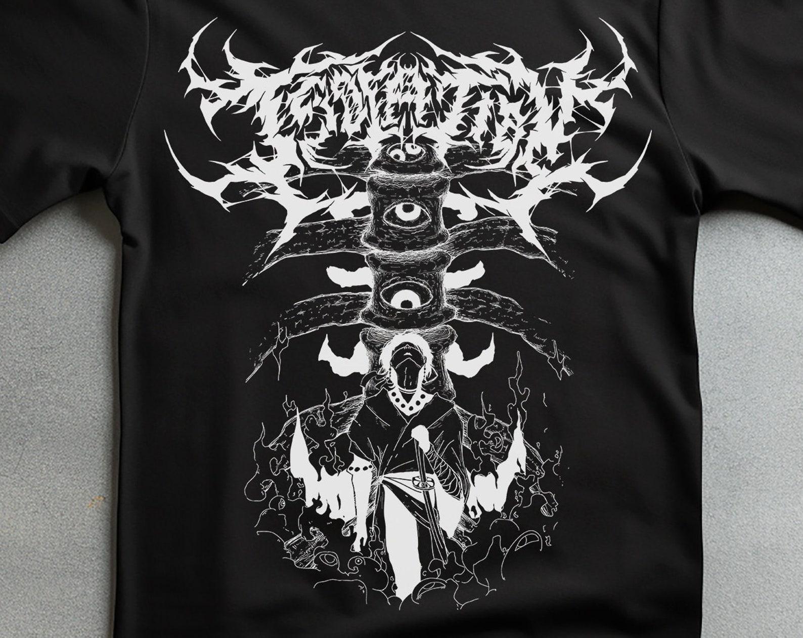 Gothic Graphic T-shirt | Hand-Drawn Design L
