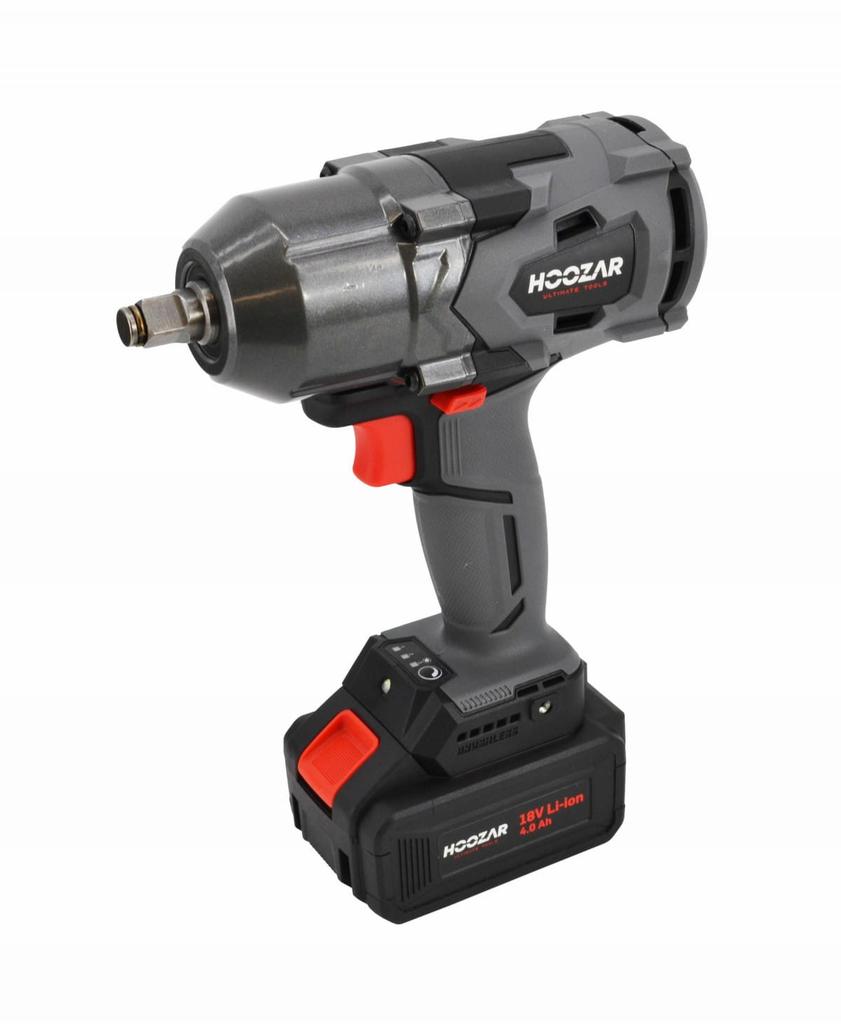Hoozar Brushless Impact Wrench 1/2"" 18V 1X4.0Ah 600 Nm Iw20Bl