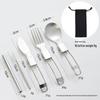 Ruhan 316 Stainless Steel Portable Folding Cutlery Set