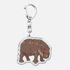 Funny Baby Hippo Cute Keychains Keyring for Accessories Bag Moo Deng Meme Pendant Keyring Jewelry Fans Gifts