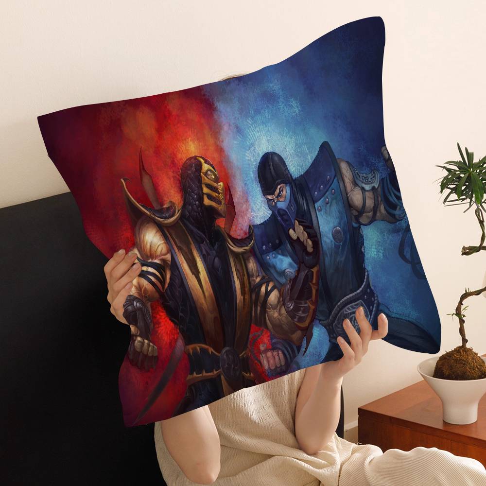 MMortal Kombat Pillow Cover for Bedroom Room and Living Room Sofa Decorative Cushion Cover