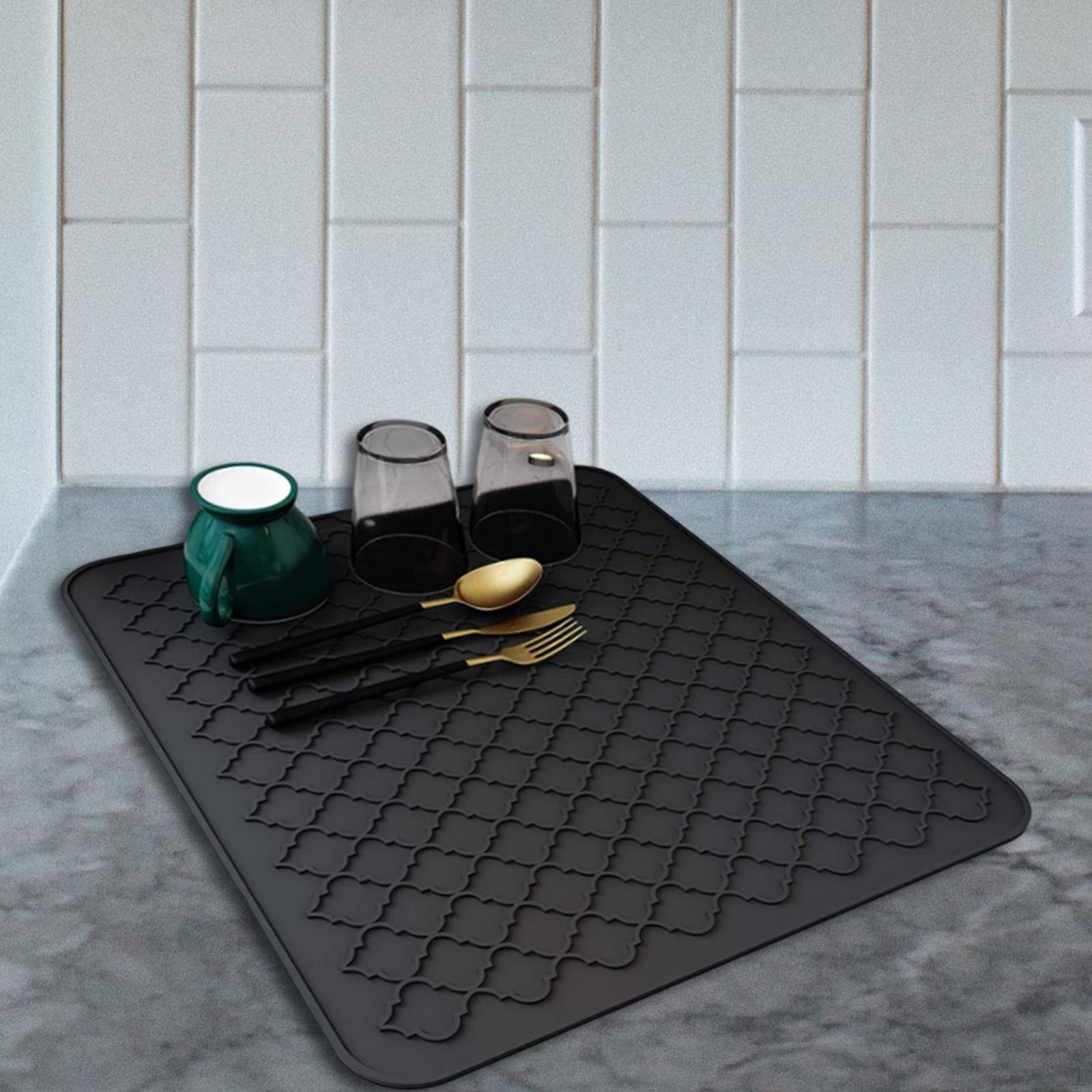 

Коврик против ожогов для посуды, подставка для столовых приборов, кастрюля для раковины чёрный