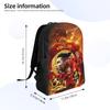 Dynamischer Fußballspieler Rucksack R-Ronaldos 2026 Teenager Polyester Fahrradrucksäcke Leichte Lustige Schultaschen Rucksack