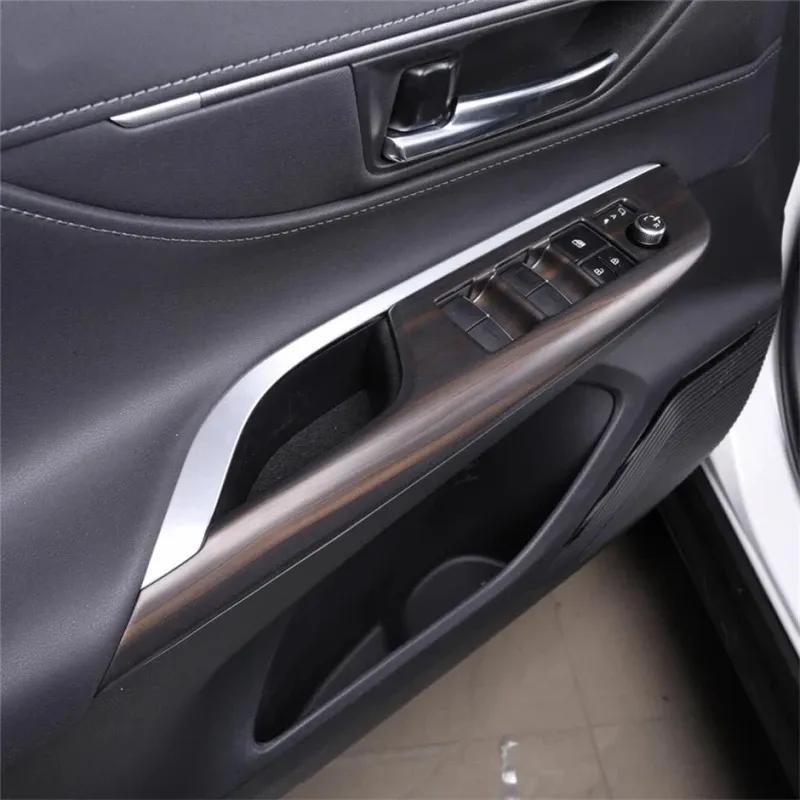 LHD RHD For Toyota Harrier Venza  21 23 2024 ABS Wood Car Window Lift Switch Panel Stickers Door  Inner Armrest Frame Cover