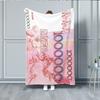 Flannel funny blanket one million funny gift office blanket cover blanket air-conditioned room campus dormitory net red