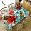 Modische Vintage-Schmetterlings-Tischdecke, bedruckt, für Zuhause, Party, rechteckige Tischdecke, Hochzeit, Kamin, schmutzabweisende Dekoration