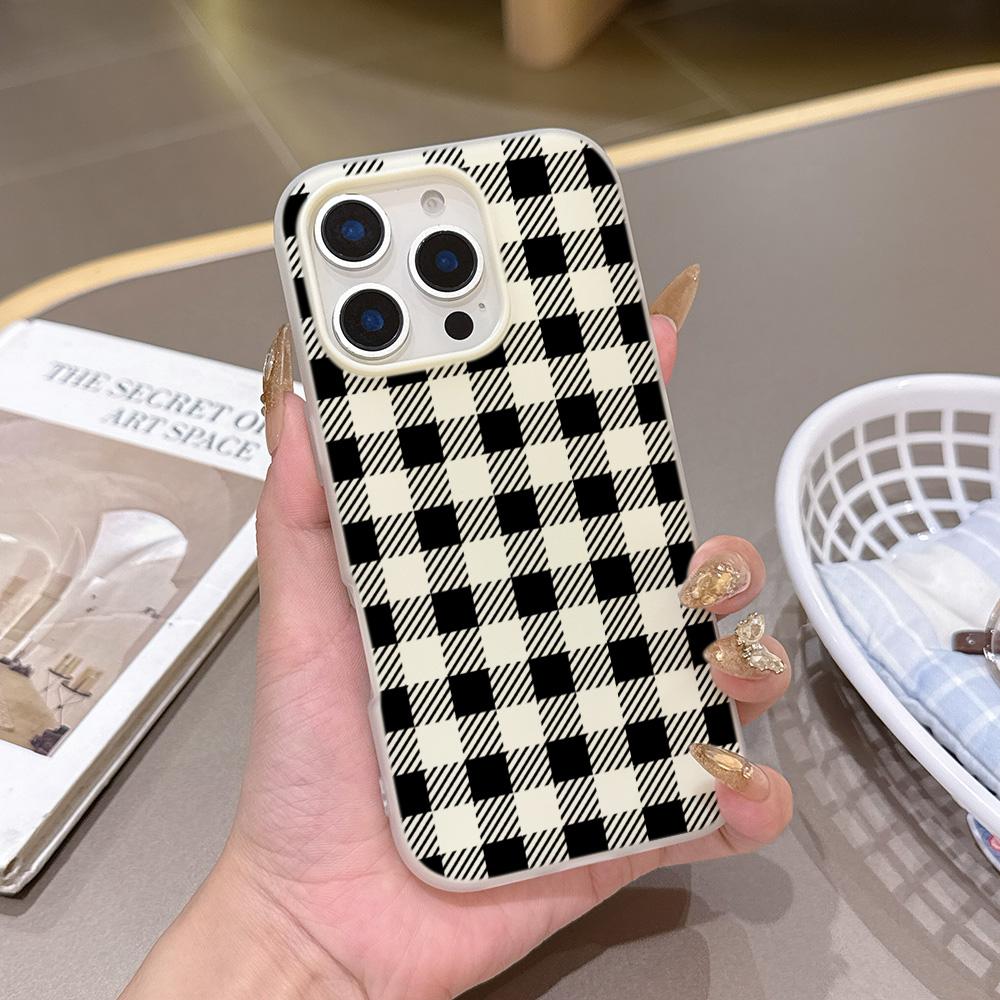

Matte Candy 2 in 1 Phone Case for Redmi Note A5 A3 15 14 14C 13 13C 12 12C 11 A1 10 9T 9A 9 Pro 4G 5G Black Checkered Fashion Note 13 5G
