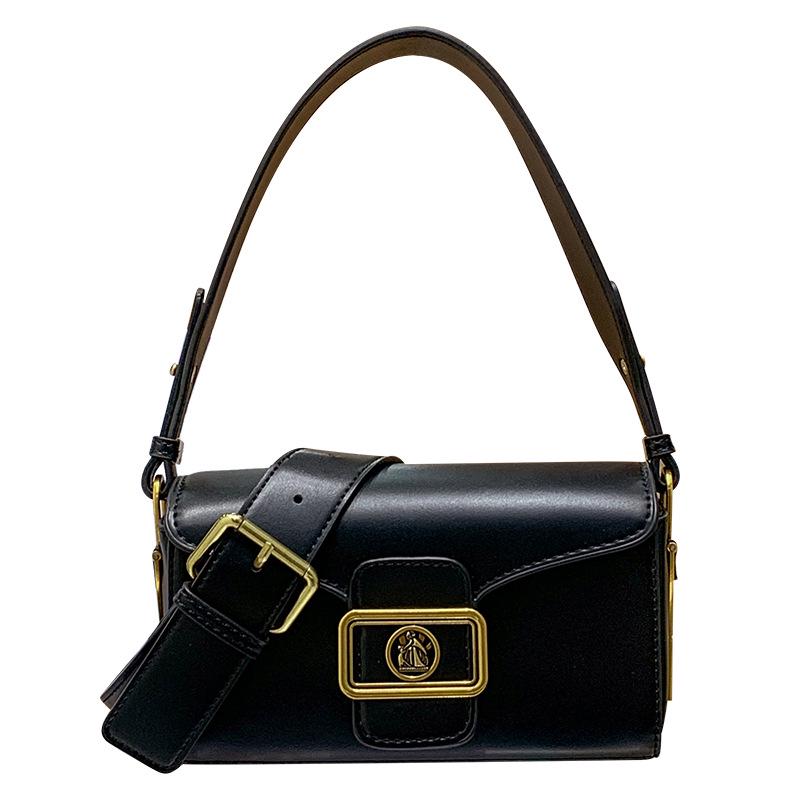 High-Quality Black Crossbody Underarm Shoulder Bag