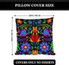 Mexican Fiesta Throw Pillow Covers Set Of 4 Dragonfly Flower Dahlia Pillow Case Day Of The Dead Dia De Los Cinco