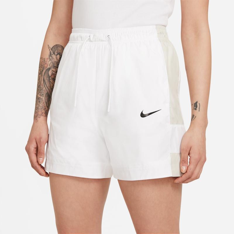 Nike Woven Color Block Casual Sports Shorts Women shorts White CZ9742-100