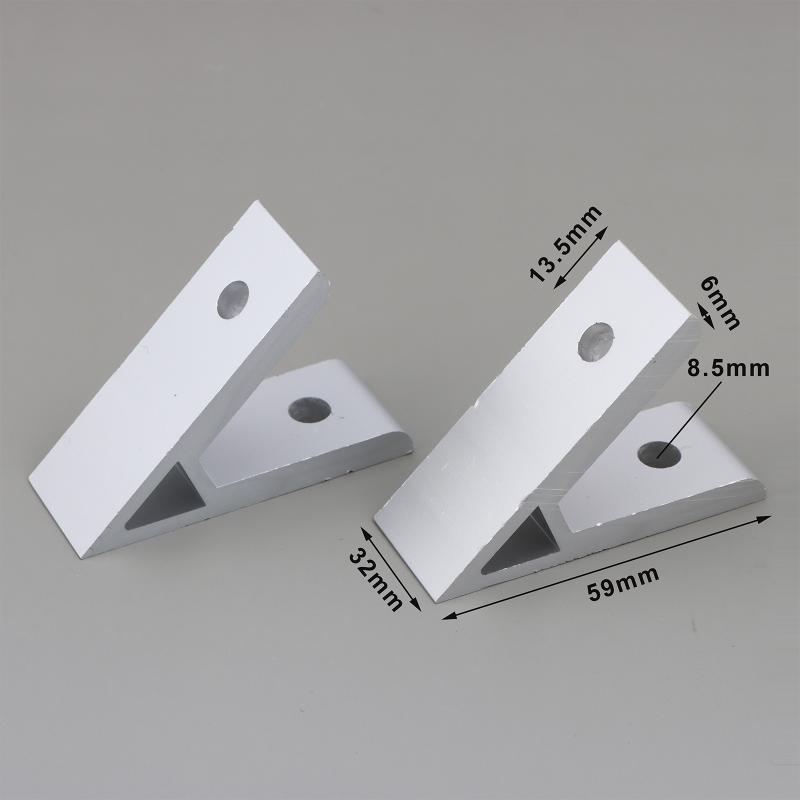 2020 3030 4040 4545 5050 6060 Winkelverbinder-Set 2 Stück 45 Grad Aluminium-Winkelverbinder für Möbelbau