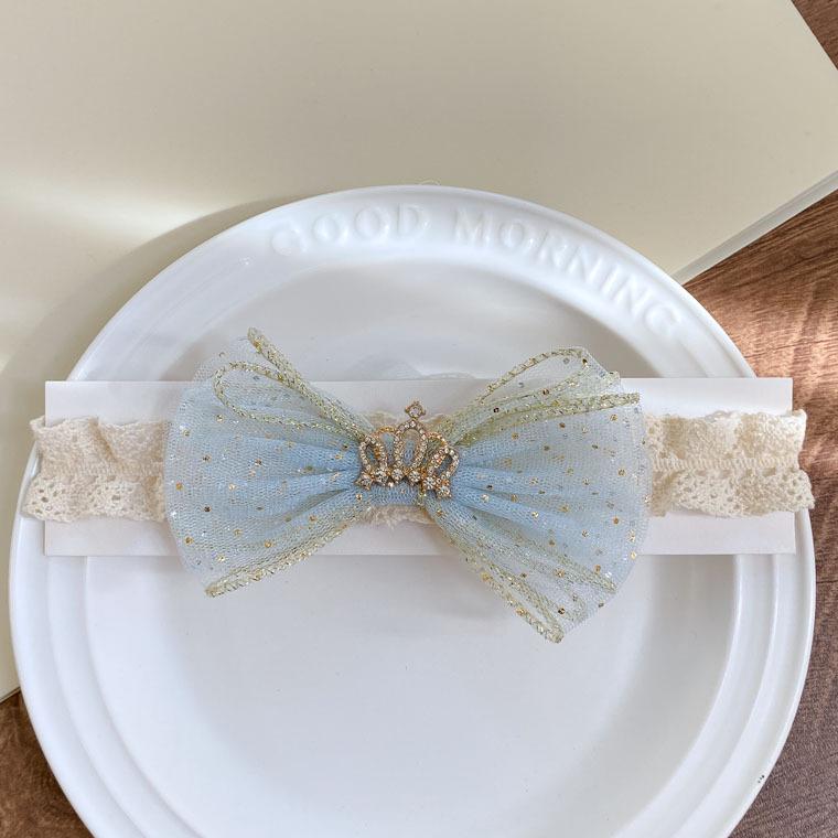 Korean Style Rhinestone Bow Baby Headband - Versatile, Non-Tightening Princess Hair Accessory
