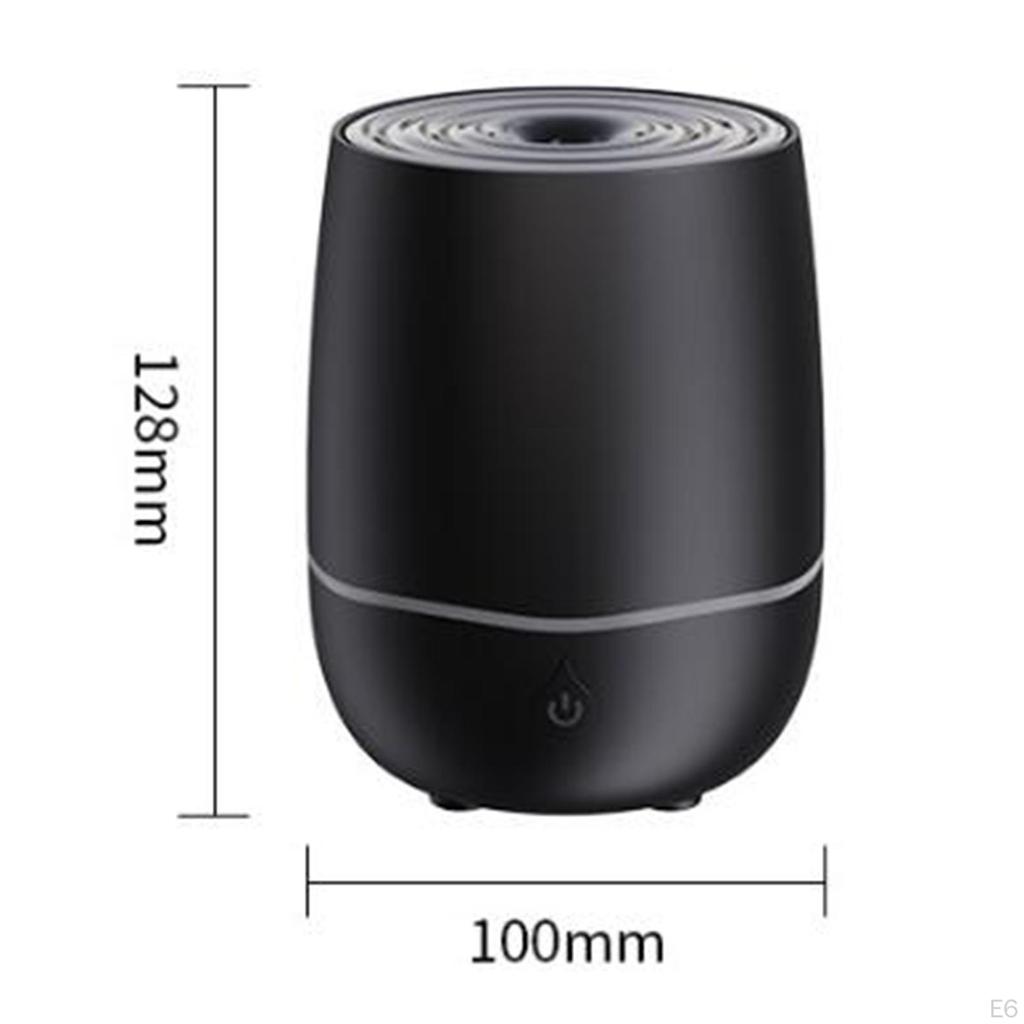 200ml Essential Oil Diffuser, Quiet Mist Spray Colorful Light Auto Off Protection Air Humidifier for