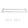Bath Towel Bar Aluminum Alloy Rust Proof Double Rod Wall Mounted Towel Rack for Bathroom Kitchen