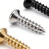 50pcs Electric Guitar Bass Pickguard Screws & 1pc 3.5cm Mini Storage Box Universal Guitar Screws Musical Instrument Accessories
