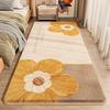 Thickened Faux Cashmere Bedroom Rug: Soft, Versatile Floor Mat for Bedside or Under Bed