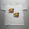 Vintage 90s Caribbean Wildlife Nature Fish Beach Size L Retro Neon T Shirt