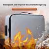 Travel Document Organizer With Fireproof Silicone For Family And Travel Use