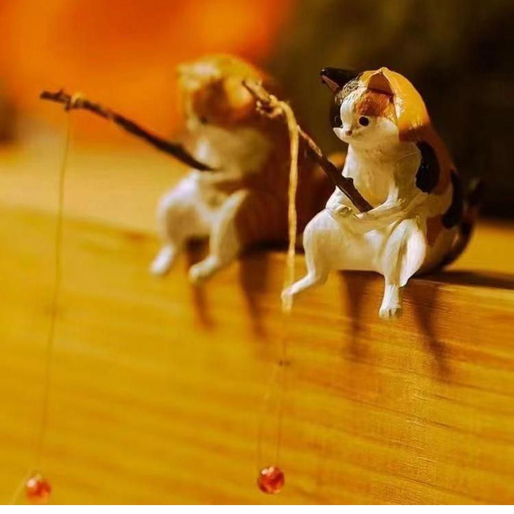 A Fishing Ornament Holding A Fishing Rod 7PC