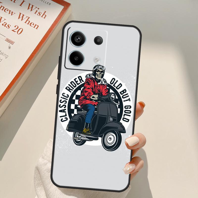 

Mods Scooter Funda For Xiaomi Redmi Note 13 10 11 12 14 15 Pro Plus Case For Redmi 15 15C 13C 12C 10C 14C Redmi 13 4G