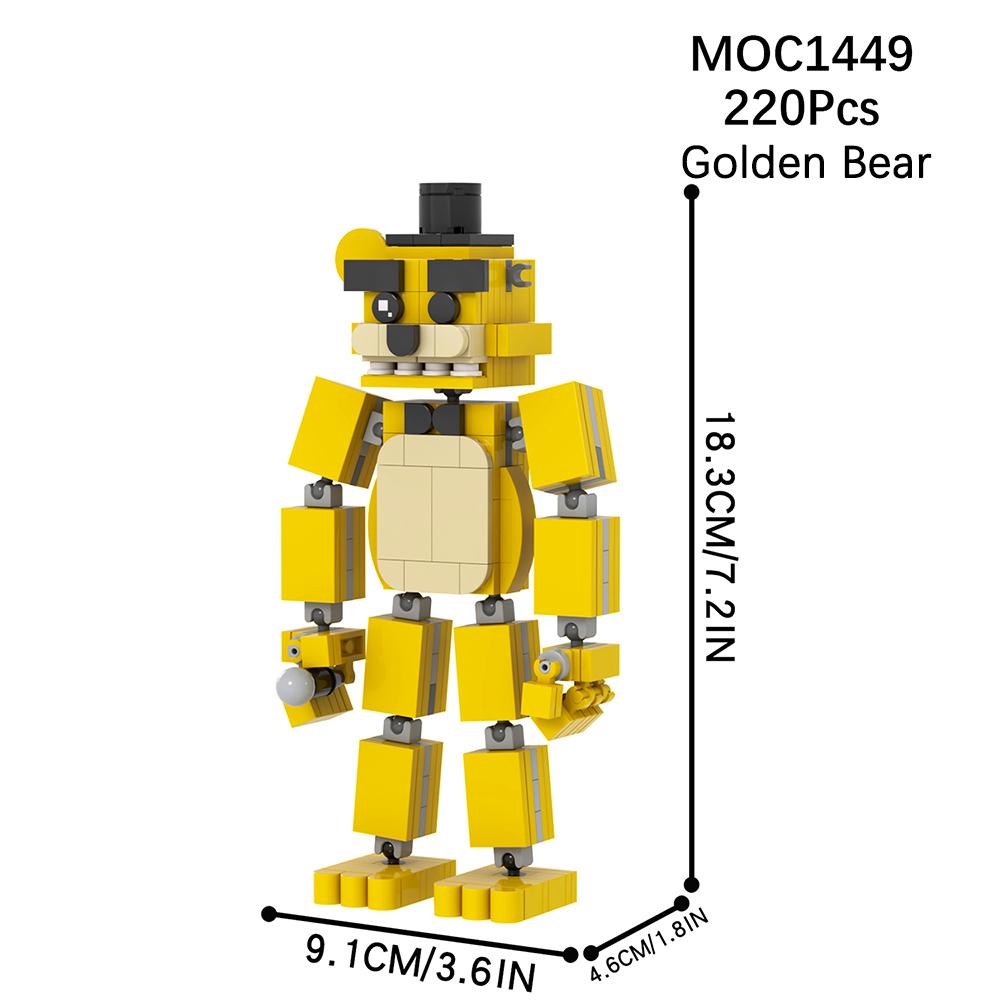 MOC WM2612 Medvěd Stage Bricks Hororová Herní Figurka Kompatibilní WM6170 Stavebnice Hračky Pro Děti Přátele Narozeninový Dárek Zvíře