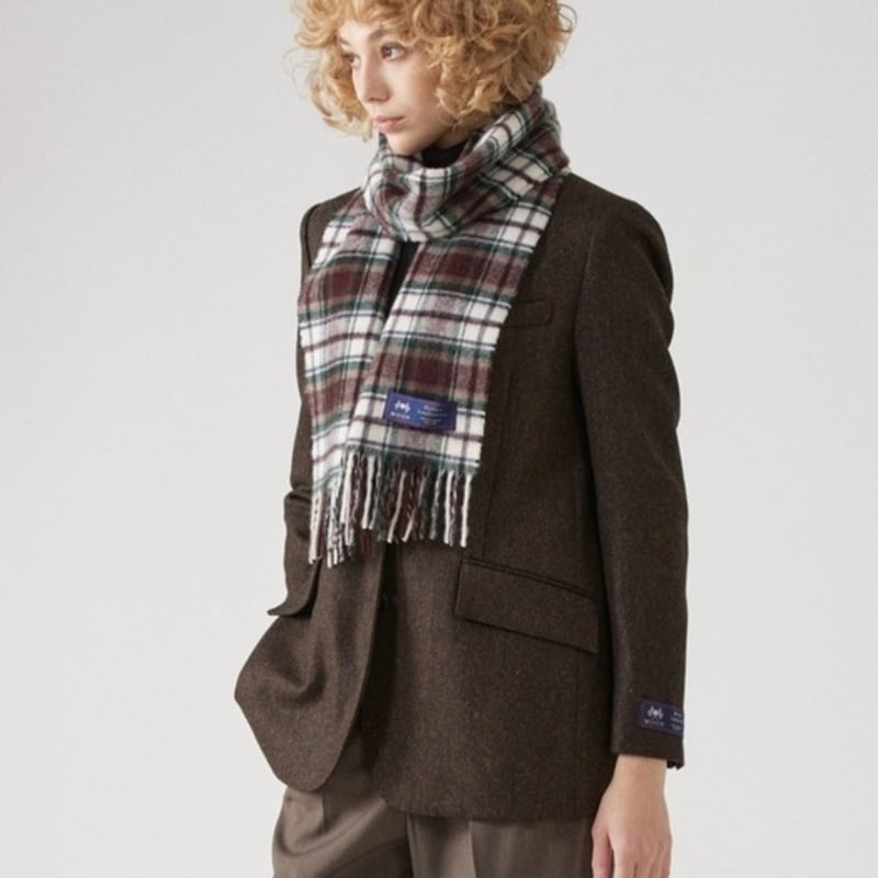 ABRAHAM MOON Merino Wool Muffler 25cm - Dress Macduff