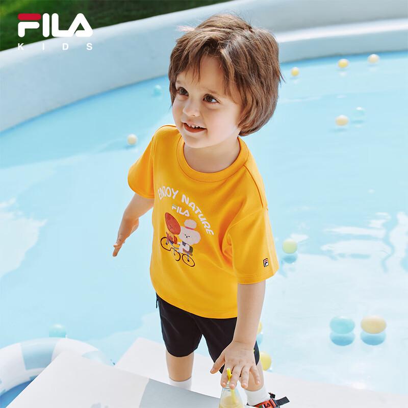 FILA Kids' Summer Pure Cotton Short Sleeve T-Shirt