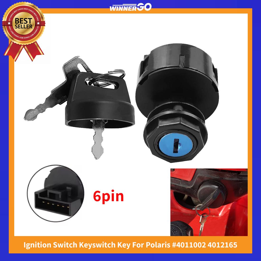 

6pin UTV Ignition Switch Key switch For Polaris RZR Ranger XP 570 800 900 1000 Replaces Part 4011002 4012165 UTV ATV Accessories