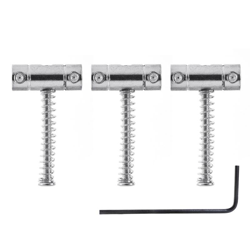 3 Pcs Retro TL Electric Guitar Bridge Saddle Set Telecaster String Saddle Music Instrument Parts