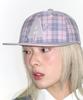 AMES-WORLDWIDE A Check Ball Cap Pink