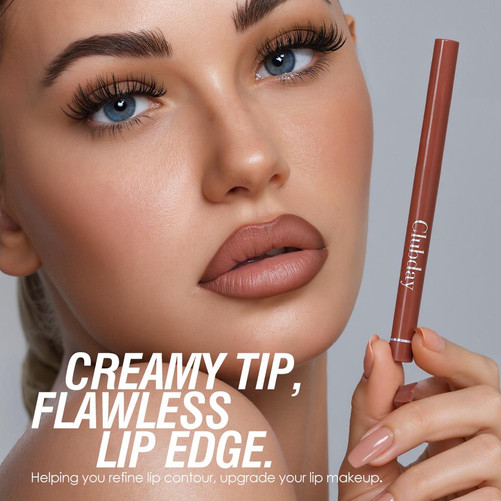 Clubday Waterproof Lip Liner Pen, Creamy Smooth Matte Long Lasting Lip Pencil, Highly Pigmented Lip Contouring Makeup for Daily Wear
