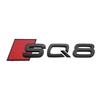 3D ABS Klebe Schwarz Auto Kofferraum Nummer Buchstaben Aufkleber für Audi SQ3 SQ5 SQ7 RSQ3 RSQ7 Logo Emblem Namensschild Abzeichen Zubehör