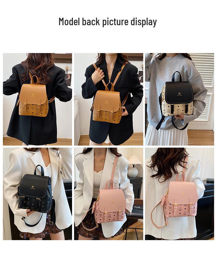 2025 Autumn Lightweight American Luxury Printed Versatile Backpack