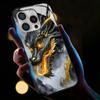 For iPhone 16 Pro Case Call Flash Series Pattern Printing Tempered Glass+TPU Combo Phone Case